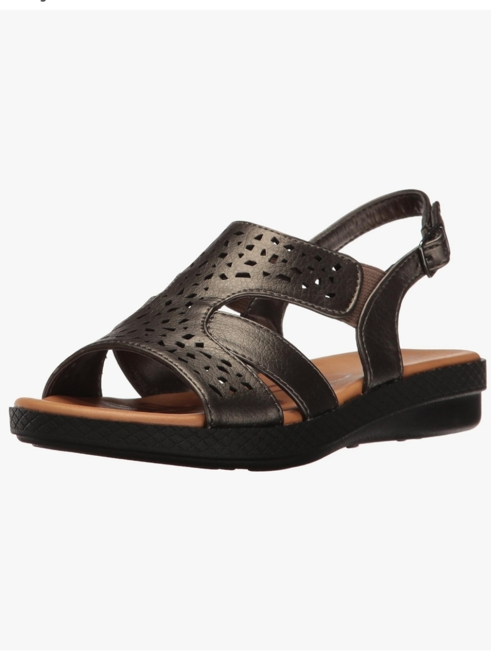 EASY STREET NEW IN BOX SZ 7 PEWTER SANDALS